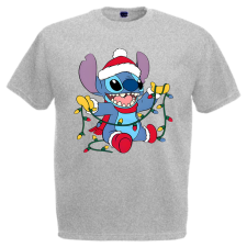 Stitch Karácsonyi Égők - Karácsonyi Férfi Póló férfi póló