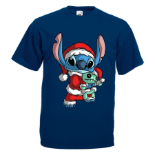 Stitch Mikulás - Karácsonyi Férfi Póló férfi póló