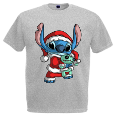  Stitch Mikulás - Karácsonyi Férfi Póló