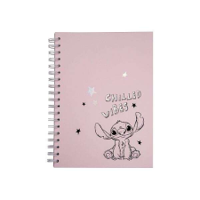 Stitch spirálos notesz B5 - 100 oldalas füzet