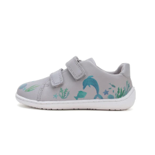 Stitch&Walk - Virágmintás fehér Barefoot cipő - S088-51887 - 28 gyerek cipő