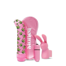  Stoner Budz Bunny - G-pont vibrátor szett (4 részes) - pink vibrátorok