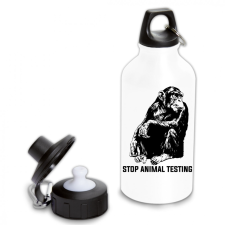  Stop animal testing - Fémkulacs kulacs, kulacstartó