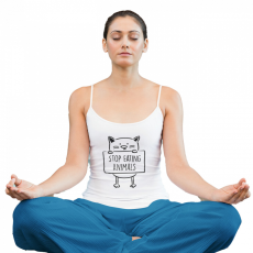  Stop eating animals - Női Spagetti Top