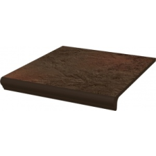  STOPNICA PROSTA Z KAPINOSEM STRUKTURALNA BROWN  Semir Brown 30x33x1,1 csempe