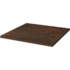 STOPNICA RYFLOWANA PROSTA STRUKTURALNA BROWN  Semir Brown 30x30x1,1 csempe