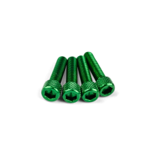 Str8 Beszívócsavar készlet M6x25mm zöld alumínium (4 darab) egyéb motorkerékpár alkatrész