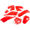 Str8 Burkolat készlet 8 db. piros Derbi X-treme 2011 előtti STR8 Vázak, idomok, kiegészítők Idom, burkolat elem