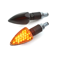 Str8 LED Demon II E fekete irányjelzők STR8 Elektronika Lámpa, fényszóró, index egyéb motorkerékpár alkatrész