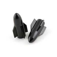 Str8 Szelepsapkák STR8 Rakéta fekete STR8 Felnik, gumik, kiegészítők Szelep, szelepsapka, kiegészítő egyéb motorkerékpár alkatrész