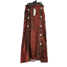 STRADIVARIUS kígyómintás női szoknya - 38 (ÚJ)