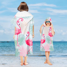  Strand poncsó FLAMINGO családi szett 2db, színes lakástextília