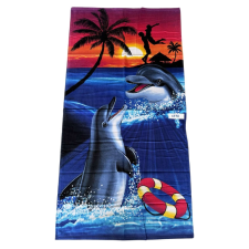  Strand törölköző 70 x 140 cm - Delfin mintás 1773 lakástextília