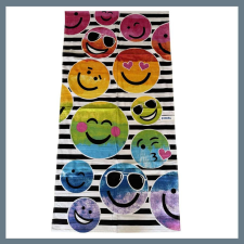  Strand törölköző 70 x 140 cm - Emoji mintás 240081 lakástextília