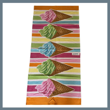 Strand törölköző 70 x 140 cm - Fagyi mintás 242454 lakástextília