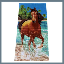  Strand törölköző 70 x 140 cm - Ló a tengerparton minta 242458 lakástextília