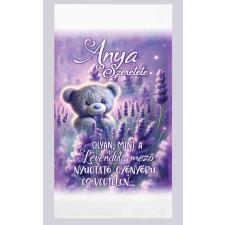  Strandtörölköző, Anyák napja, Anya szeretete, levendulák lakástextília