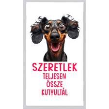  Strandtörölköző, Valentin-nap, Szeretlek, tacskó lakástextília