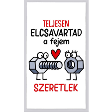  Strandtörölköző, Valentin-nap, Teljesen elcsavartad a fejem lakástextília