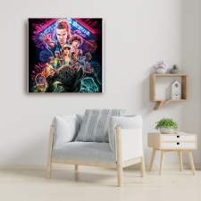 Stranger Things Poszter - Vászonkép grafika, keretezett kép