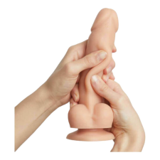Strap-On-Me M - kétrétegű, talpas, élethű dildó (natúr) műpénisz, dildó