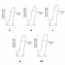 Strap-on-me S - kétrétegű, talpas, élethű dildó (natúr) műpénisz, dildó
