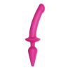 Strap-On-Me Swith Semi-Realistic L - 2in1 szilikon dildó (pink)
