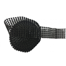  Strasszos dekor szalag 3cm*4,5m -Fekete sütés és főzés