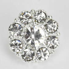  Strasszos gomb 15mm dekorációs kellék