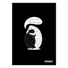 Street Füzet STREET Black&White A/4 54 lapos sima füzet