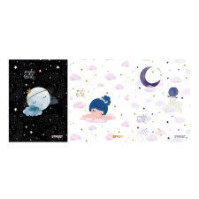 Street Füzet vonalas STREET A/4 54 lapos Black&Gold margóval füzet