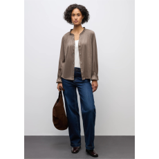 STREET ONE női blúz - elegáns barna, gumis mandzsetta, kényelmes viselet 346055-16911