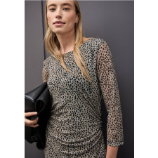STREET ONE női ruha - hosszú ujjú, állatmintás, lezser fazon 144700-36871 női ruha