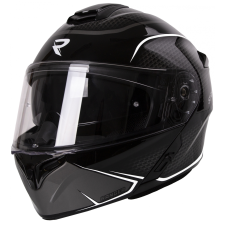 Street Racer Ranger motorkerékpár flip-up sisak fekete-fehér - II. minőség bukósisak