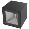 STREND PRO Garden Napelemes fali lámpa, Strend Pro Garden, fekete, 10 x 10 x 10 cm, 1 LED, elegáns, akkumulátoros, automatikus kapcsolás, melegfehér fény