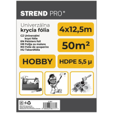  Strend Pro, Hobby 4 x 12,5 m, 5,5 µ, festő takarófólia ragasztószalag és takarófólia