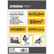 Strend Pro, Hobby 4 x 12,5 m, 5,5 µ, festő takarófólia ragasztószalag és takarófólia