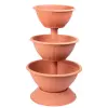 Strend pro terrakotta virágtartó, három szintes,79 cm