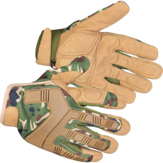 Strend pro Védőkesztyű, Strend Pro Camo, zöld/barna, méret: 11/XXL, terepmintás, mikroszálas műbőr, poliészter háló, 1 pár