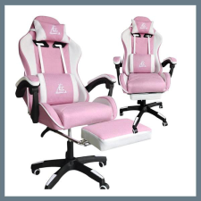  STRIKE forgatható gamer szék lábtartóval rózsaszín KO40RB forgószék