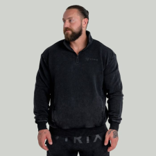 Strix Washed pulóver Black M férfi pulóver, kardigán