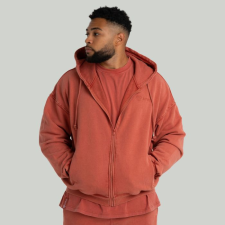 Strix Washed Zip kapucnis pulóver Terra XXL férfi pulóver, kardigán