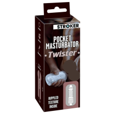 STROKER STROKER Twister - műpopsi maszturbátor (áttetsző) egyéb erotikus kiegészítők férfiaknak
