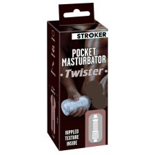 STROKER Twister - műpopsi maszturbátor (áttetsző) műpopó