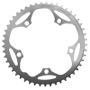 Stronglight 49T 5 karos lánckerék országúti kerékpárhoz, 130 mm, külső, duralumínium, ezüst (SHIMANO 8-9 sebesség típus) STRONGLIGHT  Bicikli alkatrészek Kerékpár alkatrészek Kerékpár lánctányérok