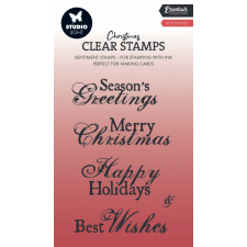 Studio Light Best Wishes Essentials Szilikonbélyegző SL Clear Stamp 1 csomag bélyegző