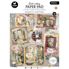 Studio Light Romantic Christmas Essentials Papírkészlet SL Card making pad A4 14 lap decoupage papír