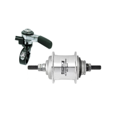 Sturmey Archer S-RF3 agyváltós hátsó kerékagy, 3s, 36H, csavaros, felnifékes, ezüst kerékpár és kerékpáros felszerelés