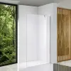 Stuxi Eco Walk-in zuhanyfal, 100x195 cm, 6 mm vastag vízlepergető biztonsági üveggel, 195 cm magas, helytakarékos sarok stabilizátorral