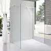 Stuxi Milano Gate falsíkra szerelhető, két oldalfalas walk-in zuhanyfal, 120x130 cm, 8 mm vastag vízlepergető biztonsági üveggel, helytakarékos sarokmerevítőkkel